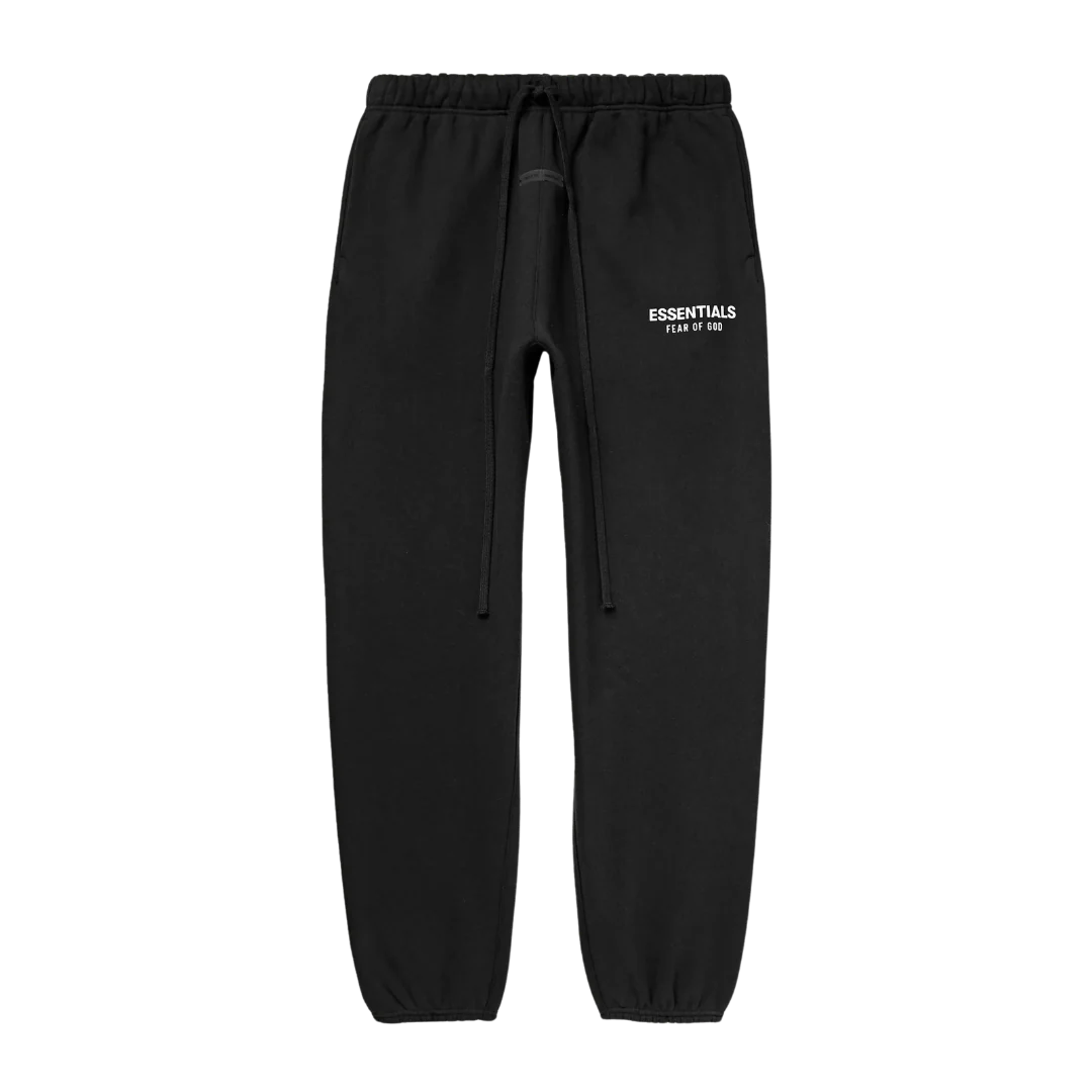 Fear of God Essentials Sweatpants Jet Black (SS25) - Kyaro